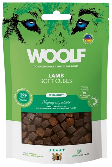 Woolf Soft Cubes Monoprotein Lamb 100g - obrazek 2