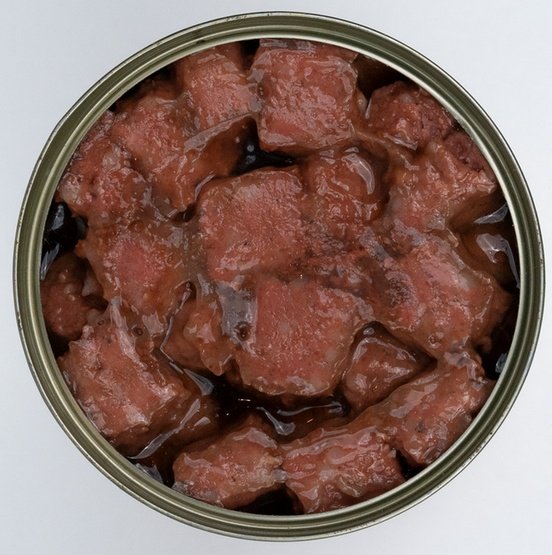 TUF TUF Kawałki mięsne z wołowiną dla psa puszka 415g - obrazek 3