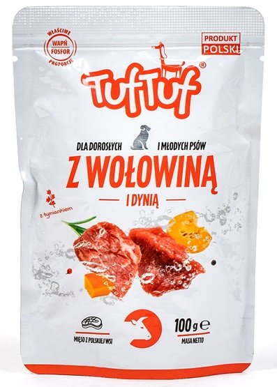 TUF TUF Wołowina z dynią dla psa saszetka 100g