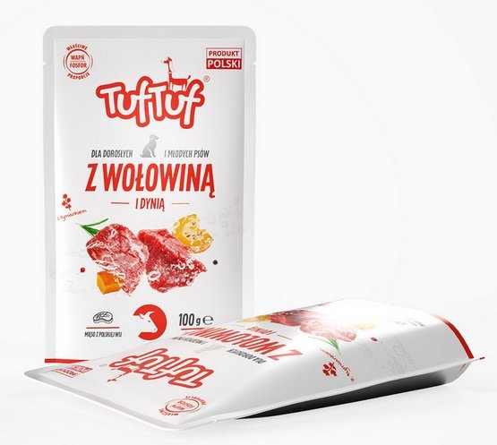 TUF TUF Wołowina z dynią dla psa saszetka 100g - obrazek 2