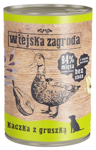 Wiejska Zagroda Kaczka z gruszką puszka 400g - obrazek 2
