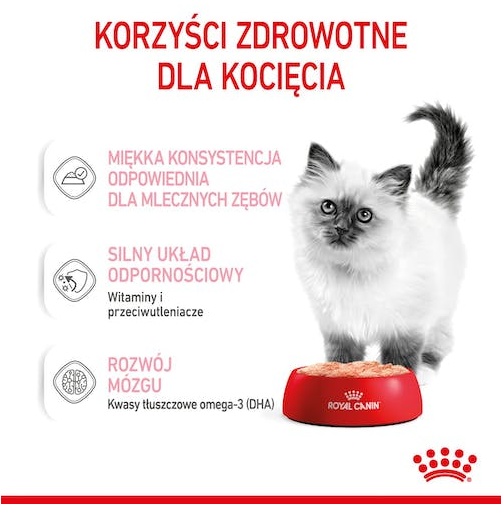 Royal Canin Kitten pasztet (loaf) karma mokra dla kociąt do 12 miesiąca życia saszetka 85g - obrazek 3