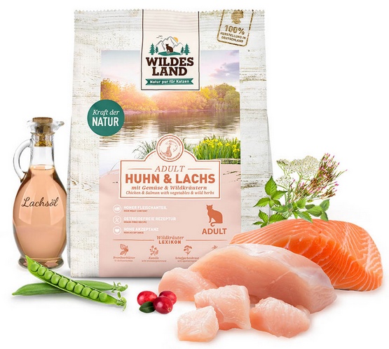 Wildes Land Cat Classic Adult Huhn & Lachs 400g - obrazek 2
