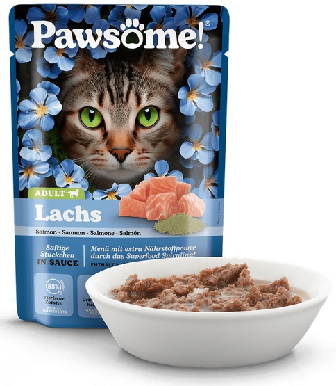 Pawsome Adult Lachs - łosoś saszetka 85g - obrazek 2