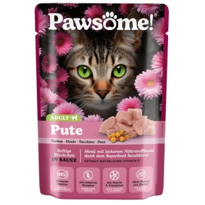 Pawsome Adult Pute - indyk saszetka 85g