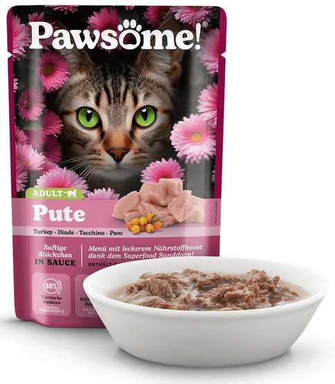 Pawsome Adult Pute - indyk saszetka 85g - obrazek 2