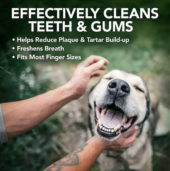 Vet's Best Czyściki do zębów napalcowe 50szt. - obrazek 2