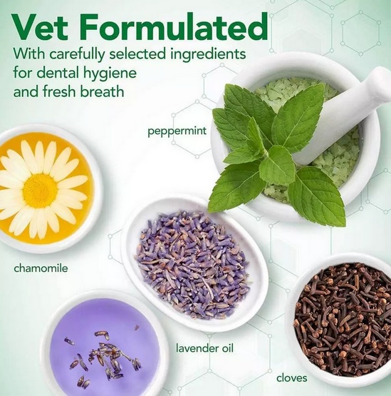 Vet's Best Dental żel + szczoteczka zestaw Puppy - obrazek 7