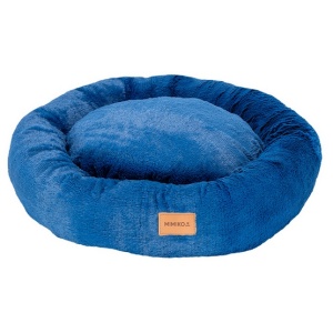 MIMIKO Pets Legowisko Shaggy okrągłe XL 75cm chabrowe