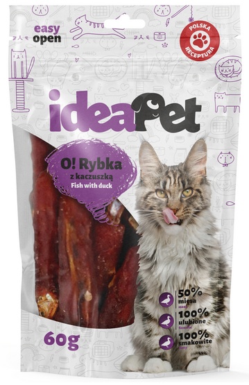 IdeaPet O! Kot Ryba z kaczką 60g - obrazek 2