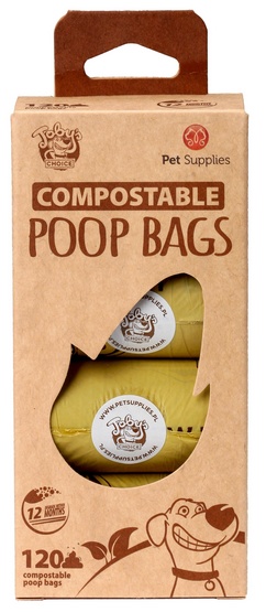 Toby's Choice BIOdegradowalne kompostowalne worki na odchody 120szt - obrazek 3