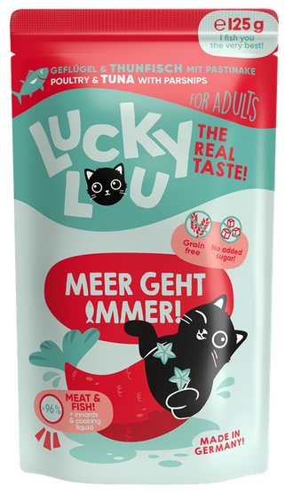 Lucky Lou Lifestage Adult Drób i tuńczyk saszetka 125g - obrazek 2
