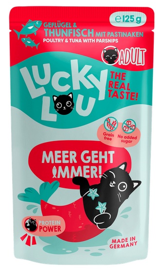 Lucky Lou Lifestage Adult Drób i tuńczyk saszetka 125g - obrazek 5