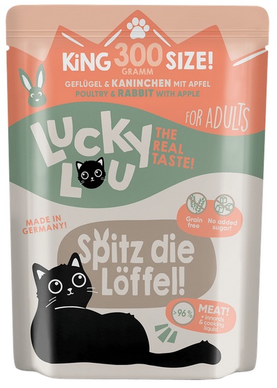 Lucky Lou Lifestage Adult Drób i królik saszetka 300g - obrazek 2