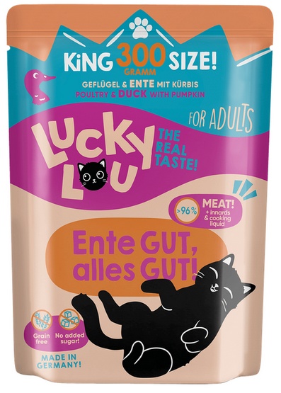 Lucky Lou Lifestage Adult Drób i kaczka saszetka 300g - obrazek 2