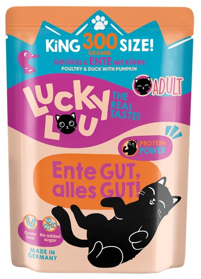 Lucky Lou Lifestage Adult Drób i kaczka saszetka 300g - obrazek 5