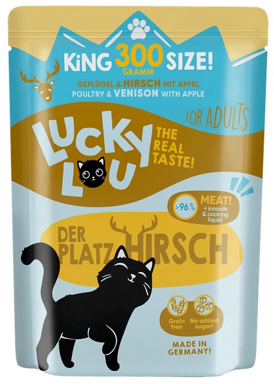 Lucky Lou Lifestage Adult Drób i jeleń saszetka 300g - obrazek 2