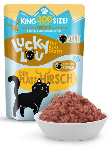 Lucky Lou Lifestage Adult Drób i jeleń saszetka 300g - obrazek 4