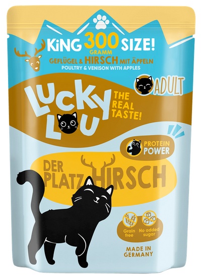 Lucky Lou Lifestage Adult Drób i jeleń saszetka 300g - obrazek 5