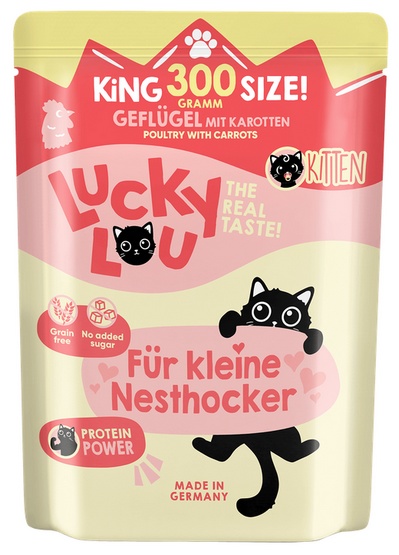 Lucky Lou Lifestage Kitten Drób saszetka 300g - obrazek 5