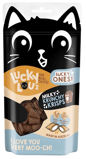 Lucky Lou Lucky Ones Krunchy Krisps Mleko 60g - obrazek 2