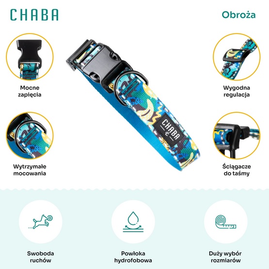 CHABA Obroża regulowana Story III S Carnival - obrazek 3