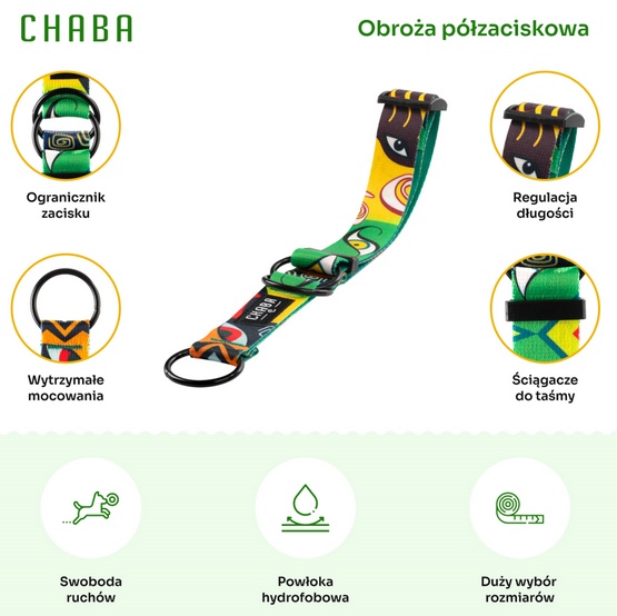 CHABA Obroża półzaciskowa Story III L Jumbo - obrazek 3