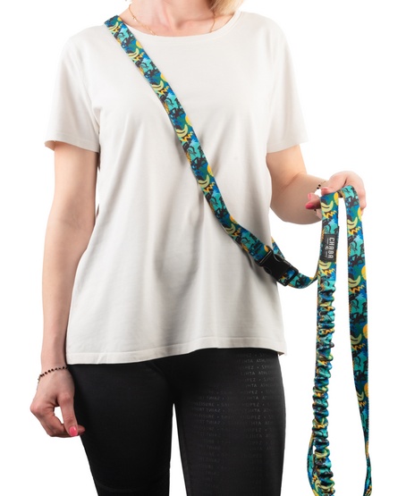 CHABA Smycz z amortyzatorem do biegania Story III M 25mm/280cm Carnival - obrazek 6