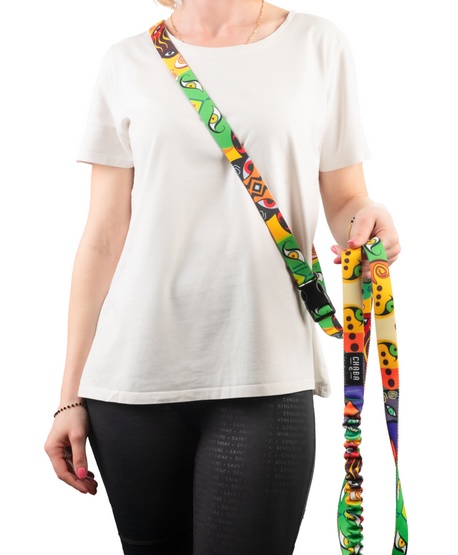 CHABA Smycz z amortyzatorem do biegania Story III L 25mm/280cm Jumbo - obrazek 6