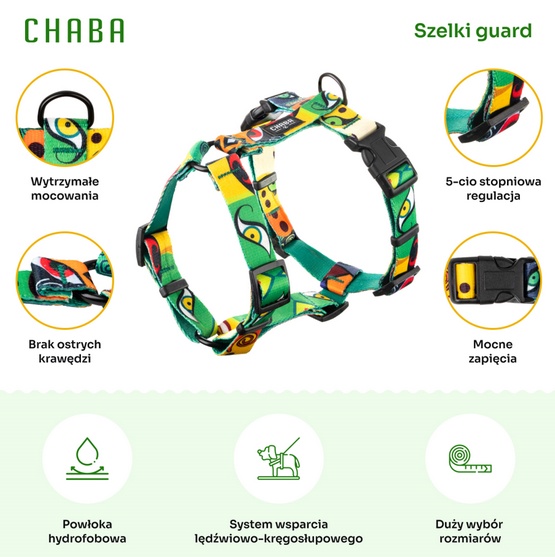 CHABA Szelki Guard Story III XL 3,0cm Jumbo - obrazek 3