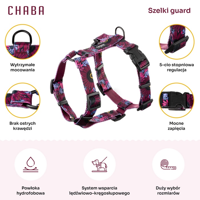 CHABA Szelki Guard Story III XL 3,0cm Lakota - obrazek 3