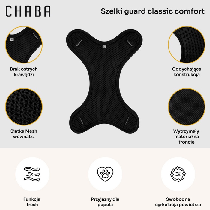 CHABA Szelki Guard Comfort Classic L fuksja - obrazek 4