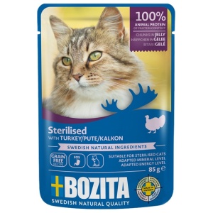 Bozita Cat Sterilised Indyk w galaretce saszetka 85g