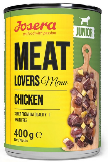 Josera Meat Lovers Menu Junior Kurczak puszka 400g - obrazek 2