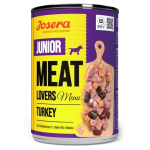 Josera Meat Lovers Menu Junior Indyk puszka 400g