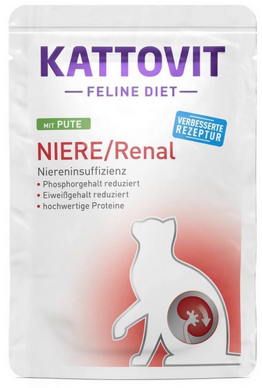 Kattovit Feline Diet Niere/Renal indyk saszetka 85g