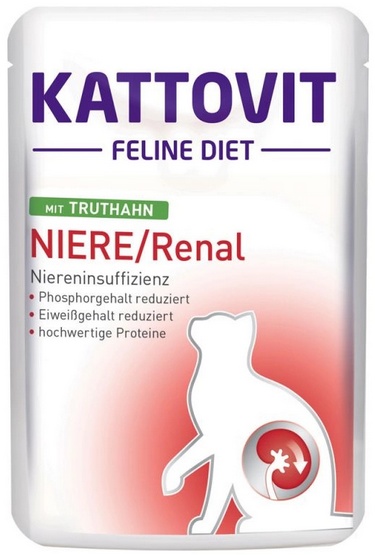 Kattovit Feline Diet Niere/Renal indyk saszetka 85g - obrazek 3