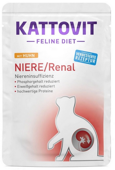Kattovit Feline Diet Niere/Renal kurczak saszetka 85g