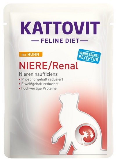 Kattovit Feline Diet Niere/Renal kurczak saszetka 85g - obrazek 4