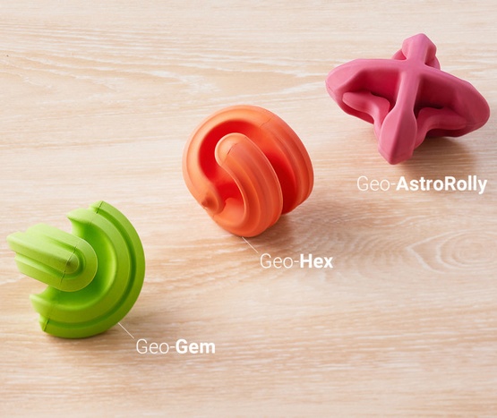 PetDreamHouse Zabawka gumowa Geo-Hex pomarańczowa - obrazek 7