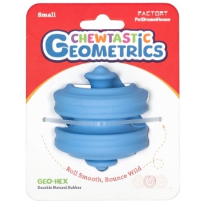 PetDreamHouse Zabawka gumowa Geo-Hex błękitna