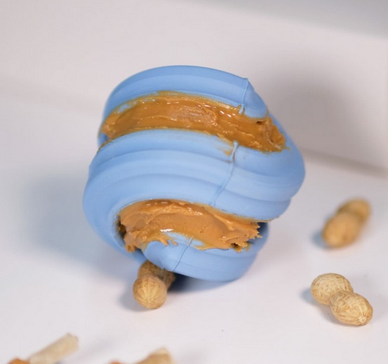 PetDreamHouse Zabawka gumowa Geo-Hex błękitna - obrazek 5