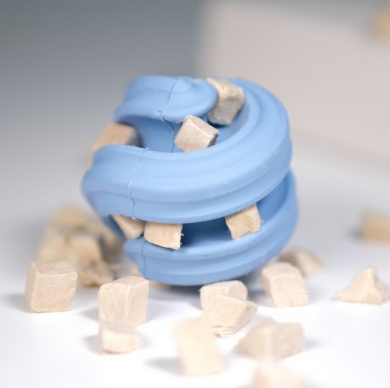 PetDreamHouse Zabawka gumowa Geo-Hex błękitna - obrazek 6