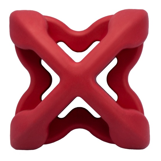 PetDreamHouse Zabawka gumowa Geo-Astro Rolly czerwona - obrazek 2