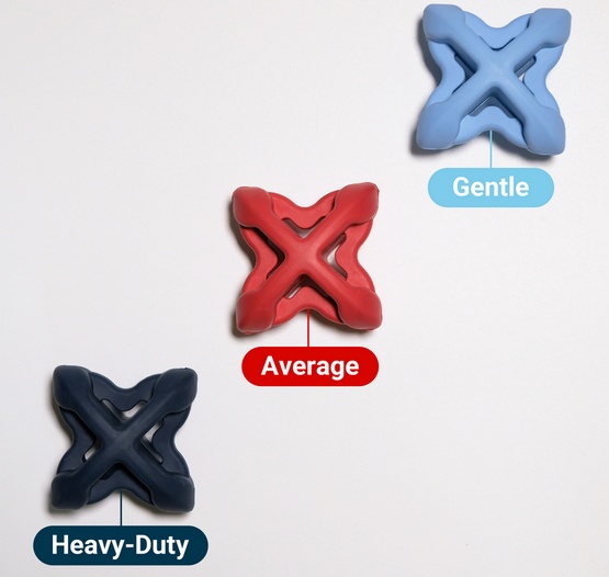 PetDreamHouse Zabawka gumowa Geo-Astro Rolly czerwona - obrazek 4