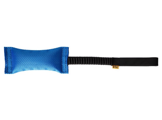 Dingo Zabawka dla psa - Szarpak z węża strażackiego z rączką bungee niebieski - obrazek 2