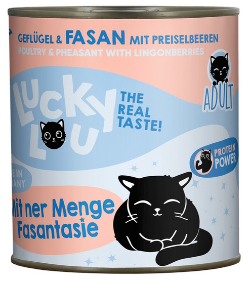 Lucky Lou Lifestage Adult Drób i bażant puszka 800g - obrazek 3