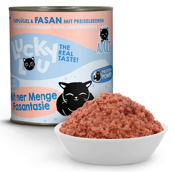Lucky Lou Lifestage Adult Drób i bażant puszka 800g - obrazek 4