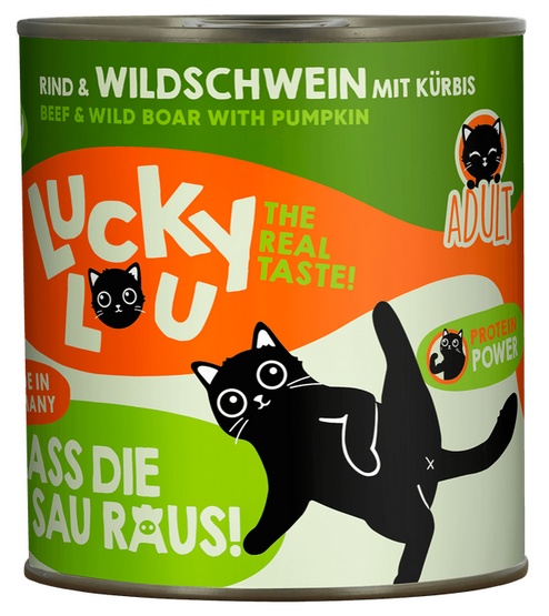 Lucky Lou Lifestage Adult Wołowina i dzik puszka 800g - obrazek 3