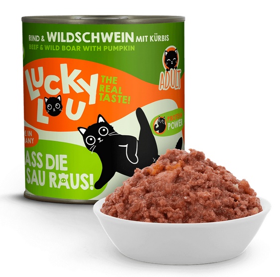 Lucky Lou Lifestage Adult Wołowina i dzik puszka 800g - obrazek 4